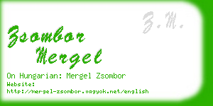 zsombor mergel business card